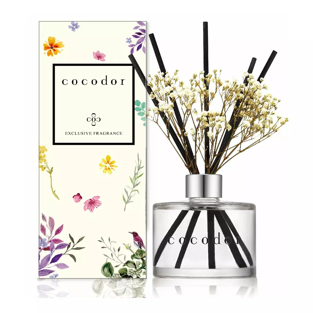 COCODOR aroma diffuser with sticks daffodil, flower, white musk 120 ml