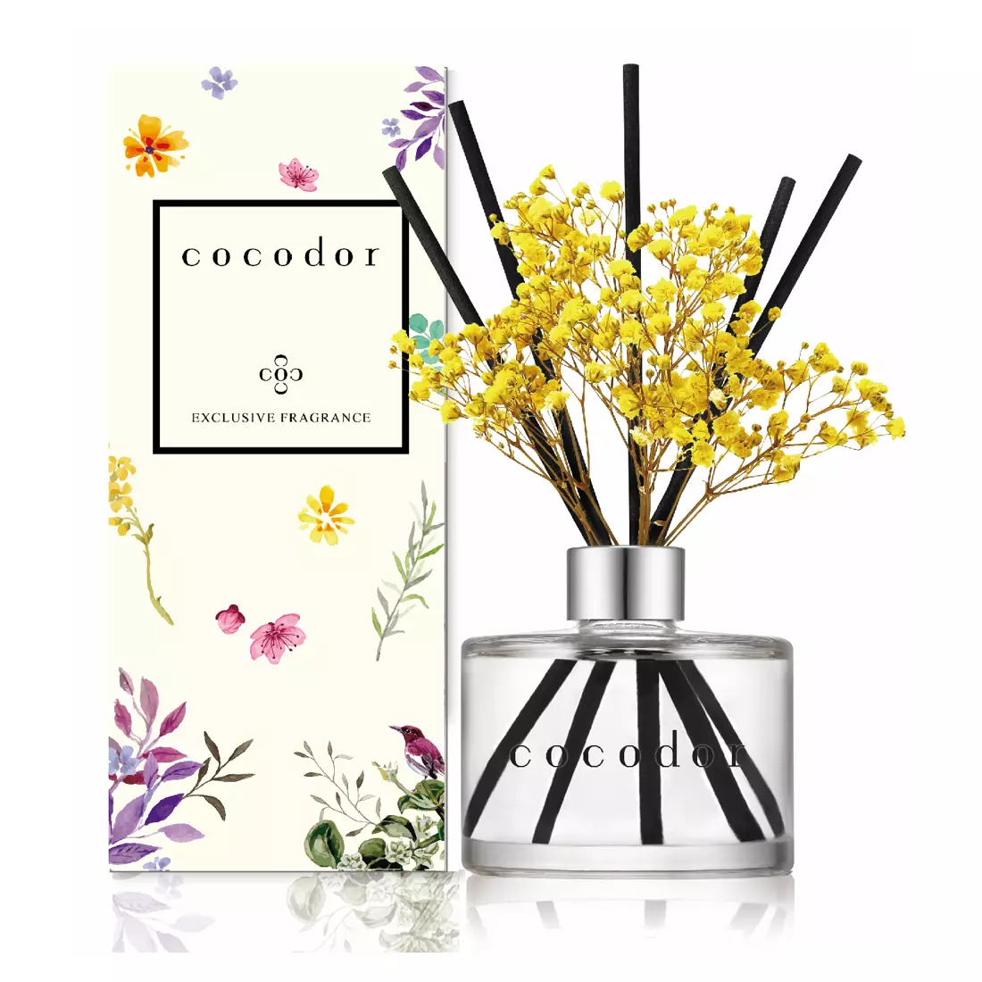 COCODOR aroma diffuser with sticks daffodil, vanilla &amp; sandalwood 120 ml
