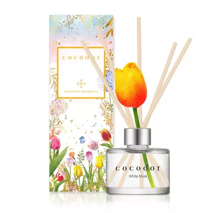 COCODOR aroma diffuser with sticks flower rose, white musk 120 ml