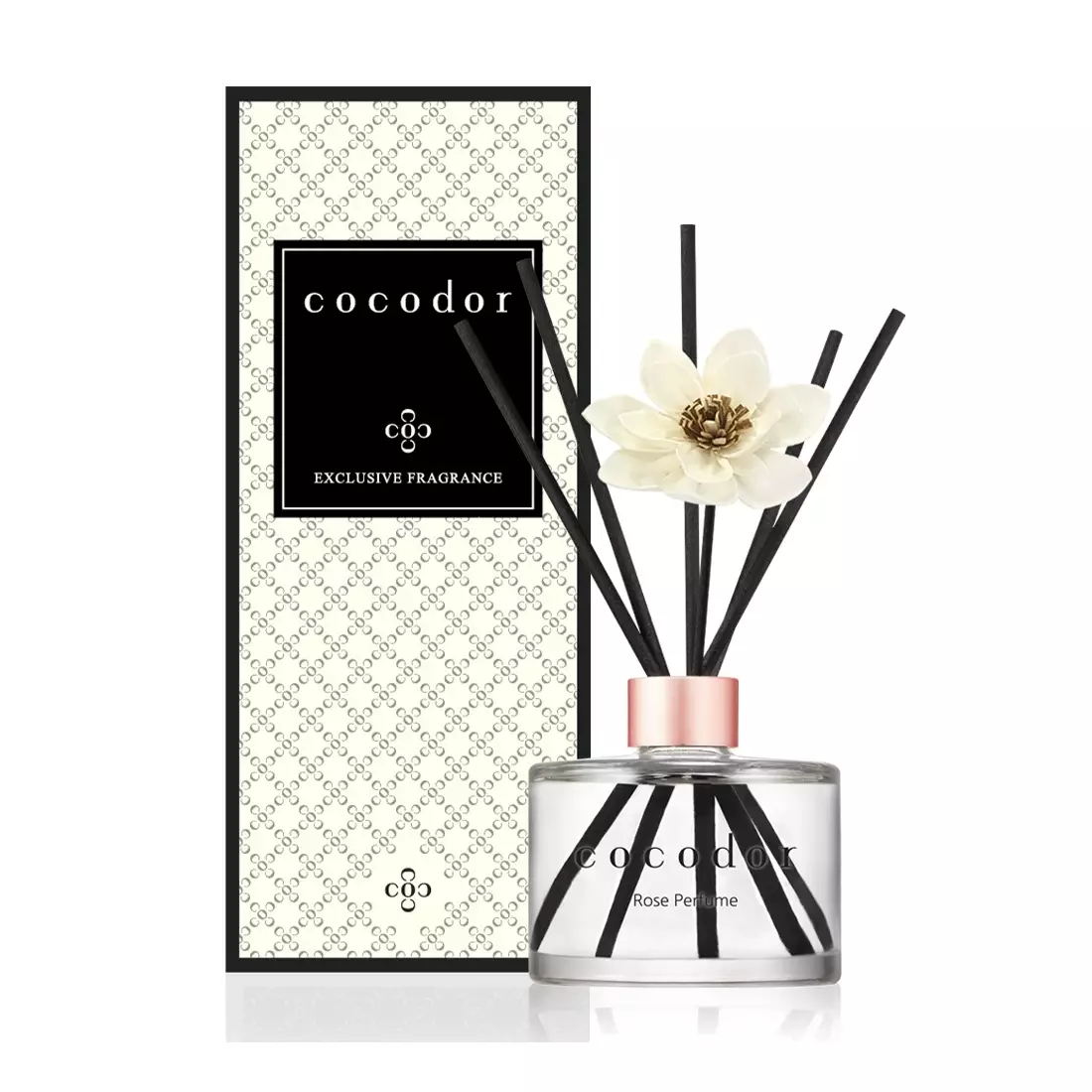 COCODOR aroma diffuser with sticks white flower, rose perfume 200 ml