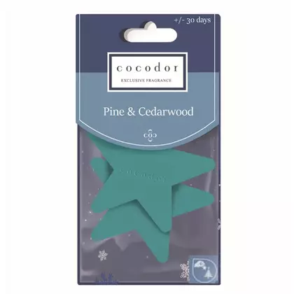 COCODOR scented pendant pine&amp;cedarwood, 2 pieces