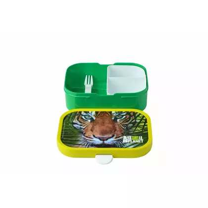 Mepal Campus Animal Planet Tiger children's lunchbox, green-yellow