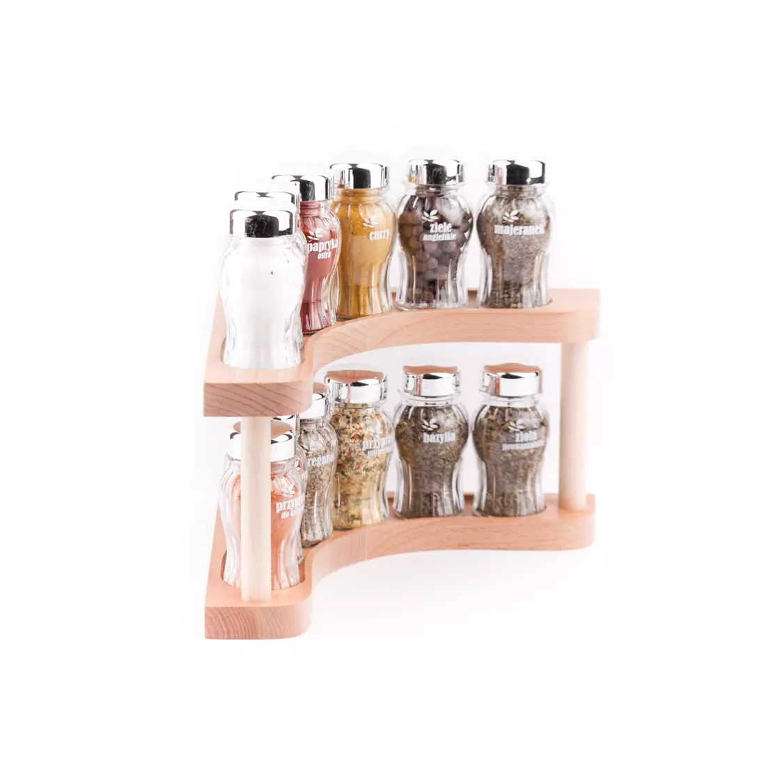 GALD 12S corner shelf for spices, natural shine