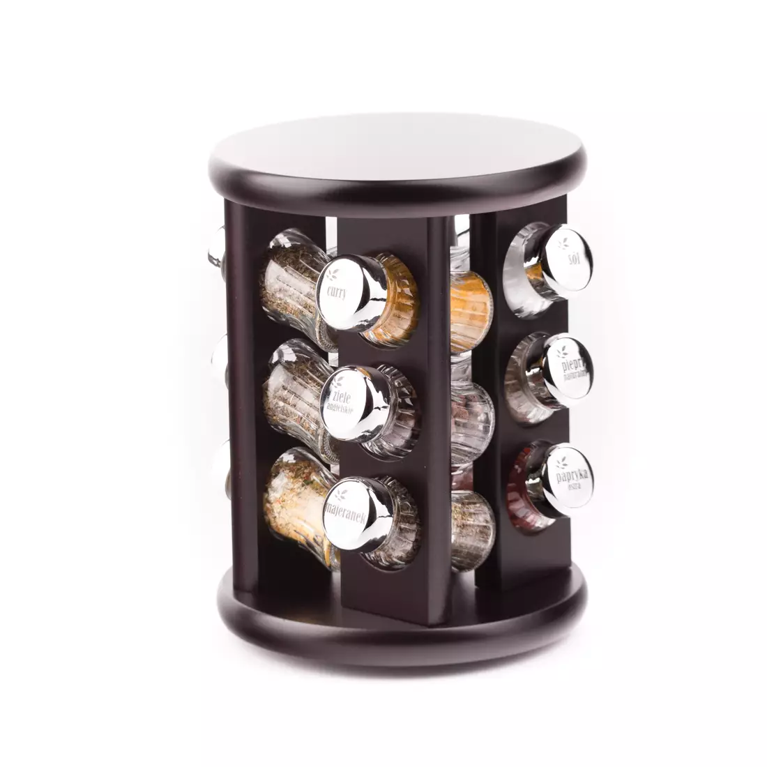 GALD 12S rotating rack with spices dark brown gloss