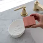 KOZIOL SOAP ORGANIC white soap dish