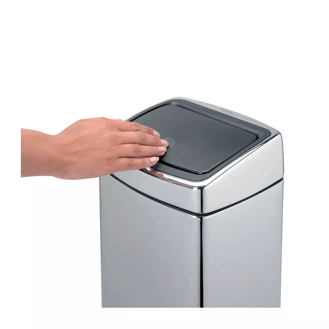 BRABANTIA Touch Bin wastebasket 10L, stainless steel