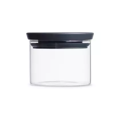 BRABANTIA glass container 0,35L, grey