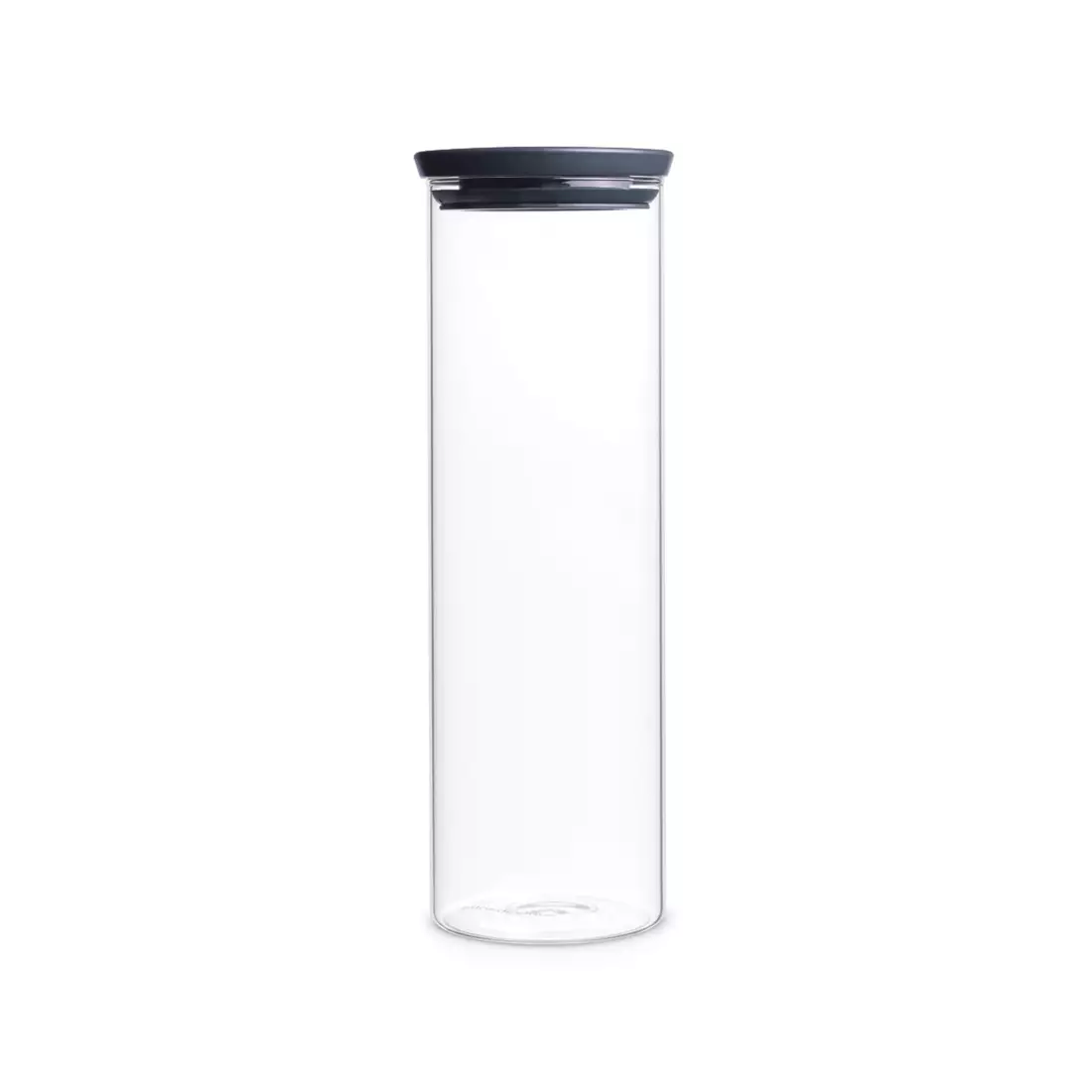 Voor een dagje uit textuur kern BRABANTIA glass container 1,9L, grey | MikeSPORT