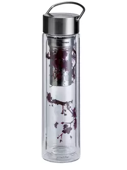 EIGENART FLOWTEA thermal bottle with infuser 350-400 ml, cherry blossom