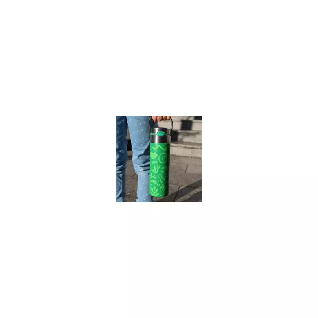 EIGENART LEEZA thermal bottle 500 ml, opera green