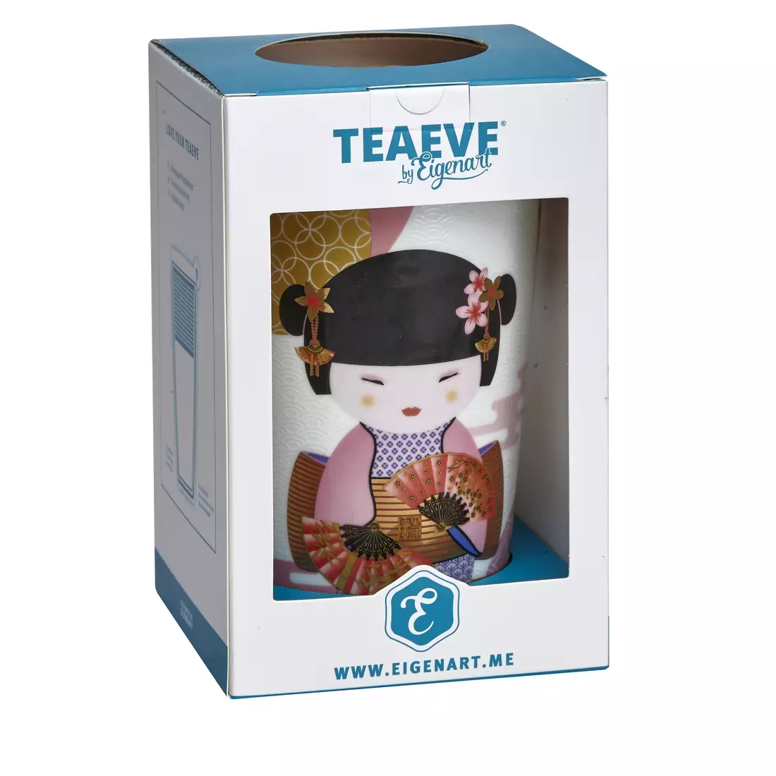 EIGENART TEAEVE thermal mug, porcelain 350 ml, Geisha rose
