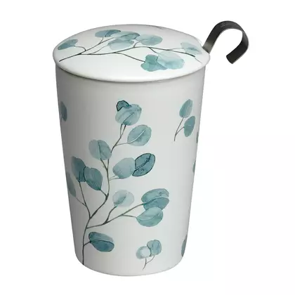 EIGENART TEAEVE thermal mug, porcelain 350 ml, trees eucalyptus