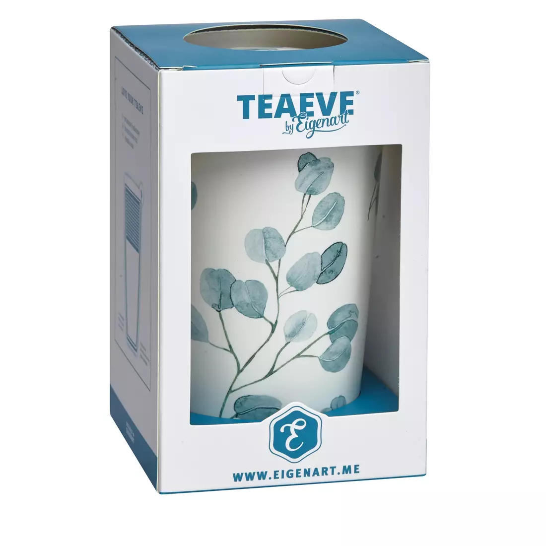EIGENART TEAEVE thermal mug, porcelain 350 ml, trees eucalyptus