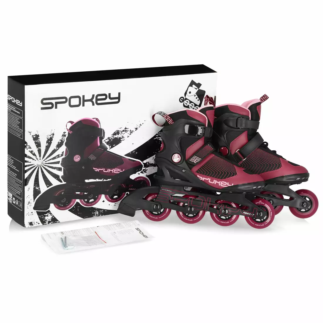 SPOKEY REVO inline skates, black and pink
