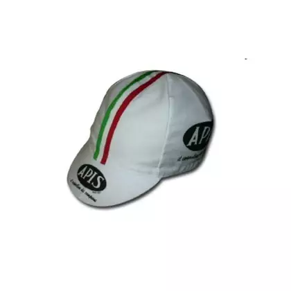 APIS PROFI VINTAGE cycling cap with visor white