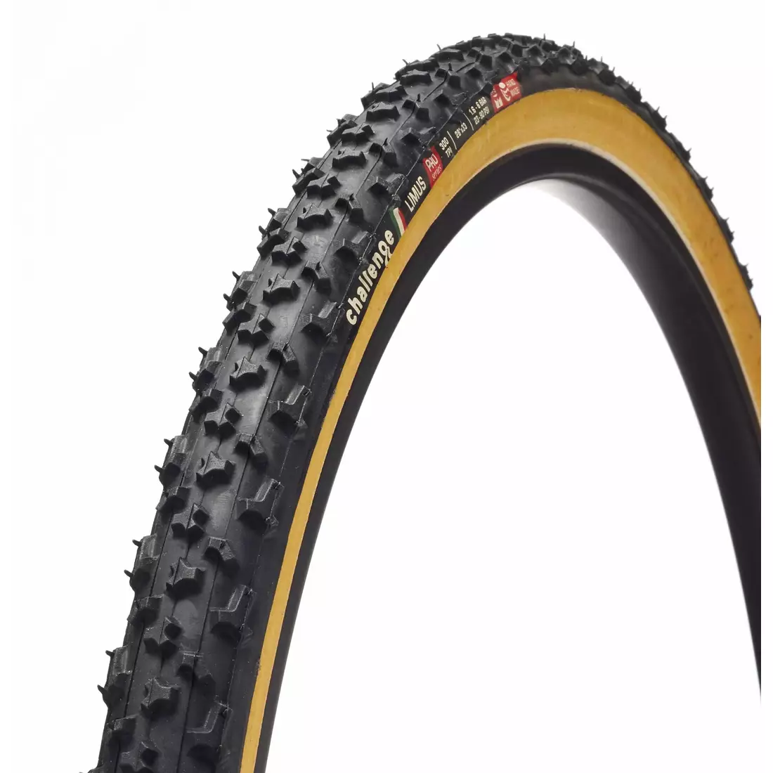 CHALLENGE BABY LIMUS OPEN TUBULARS cross-country tire (700x33c) 300TPI, black and cream