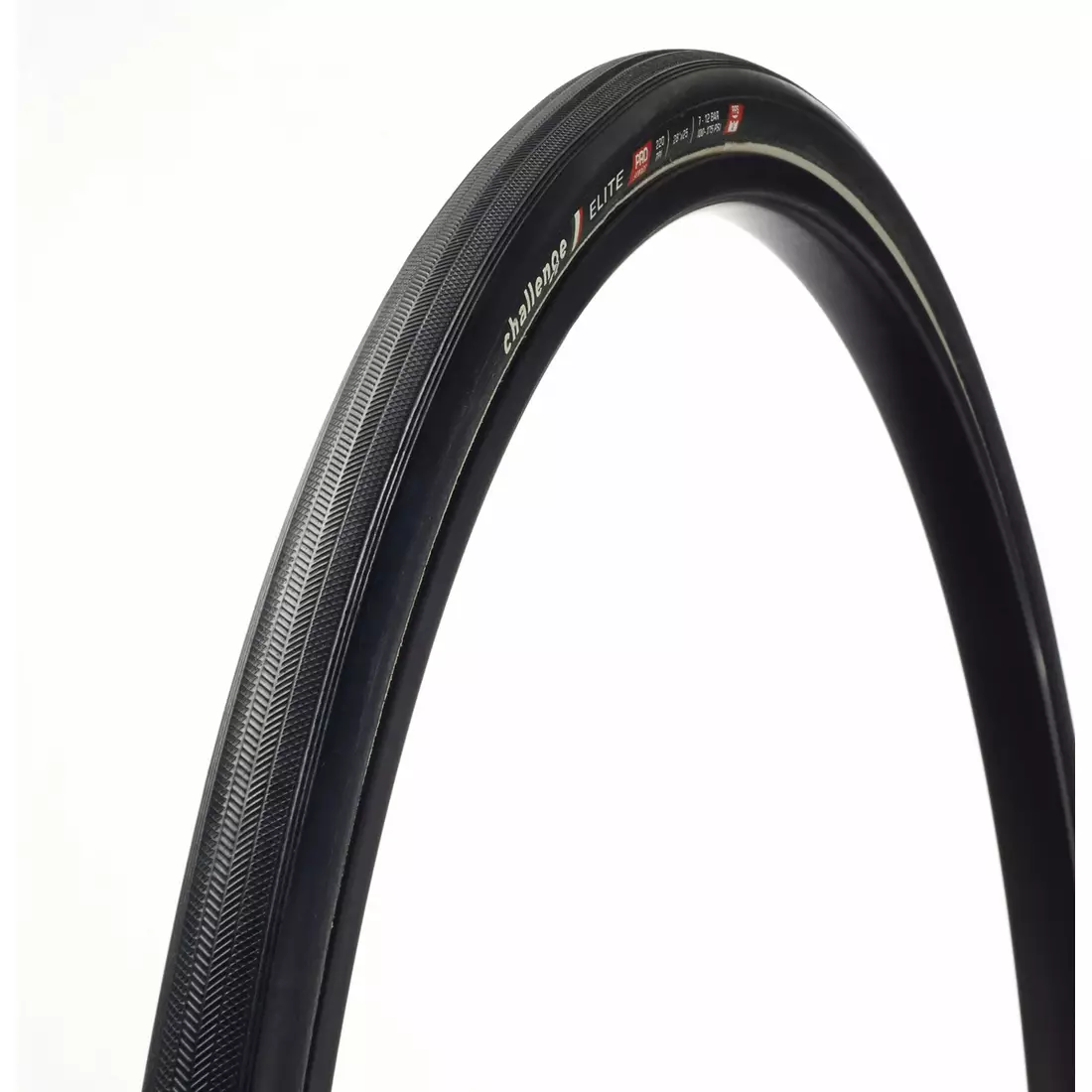 CHALLENGE ELITE PRO road bicycle tire, sin 28&quot; (700x25mm) 220 TPI, black