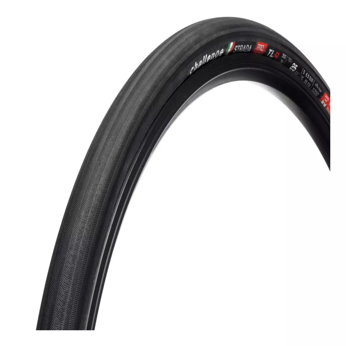CHALLENGE STRADA PRO road bike tire 28&quot; (700x25mm), 300 TPI, TLR, black