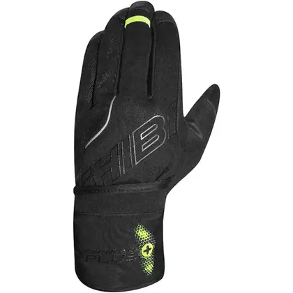 CHIBA EXPRESS+ mens winter cycling gloves, black