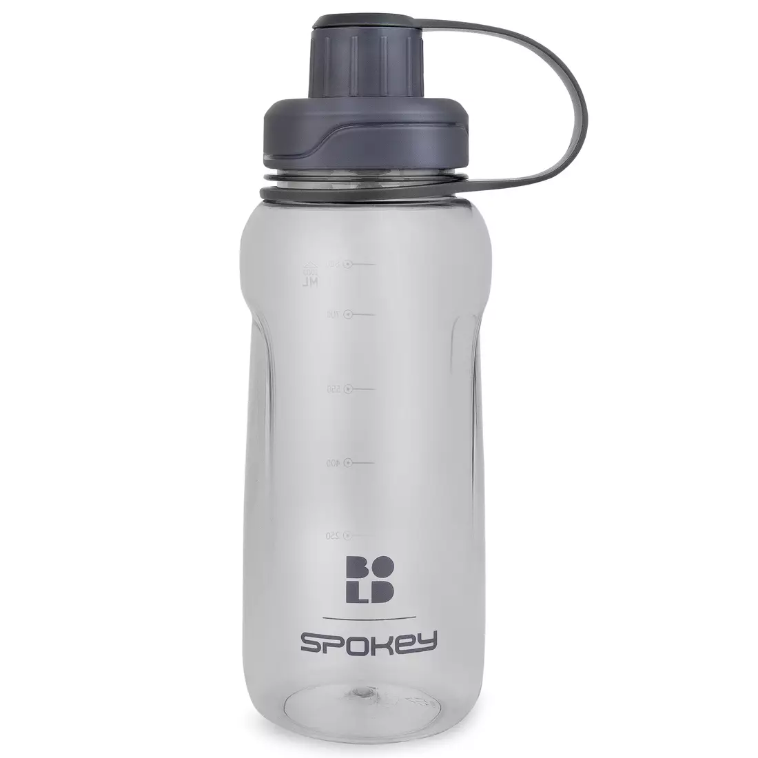SPOKEY BOLD water bottle 1l gray transparent