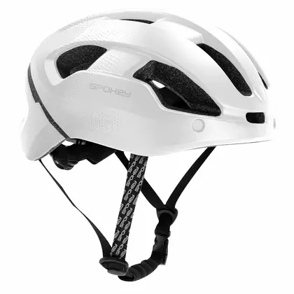 SPOKEY POINTER SPEED bicycle helmet with lights, white