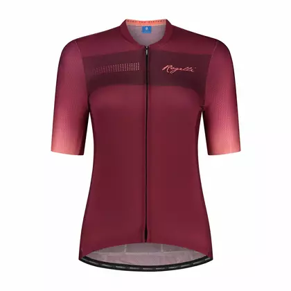 ROGELLI DAWN women's cycling jersey, maroon-coral