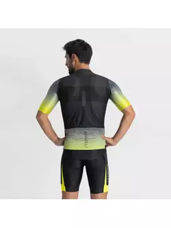 Rogelli DAWN men's cycling jersey, graphite-fluorine