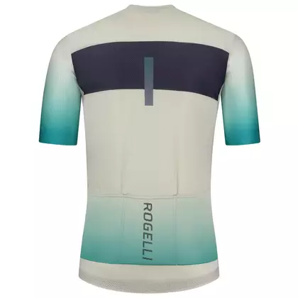 Rogelli DAWN men's cycling jersey, beige and turquoise