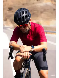 Rogelli DISTANCE men's cycling jersey, maroon