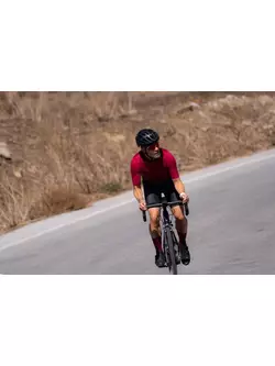 Rogelli DISTANCE men's cycling jersey, maroon