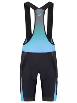 Rogelli FUSE II mens cycling bib shorts, black and blue