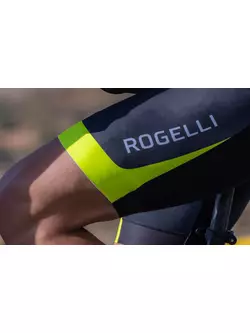 Rogelli FUSE II mens cycling bib shorts, black and yellow