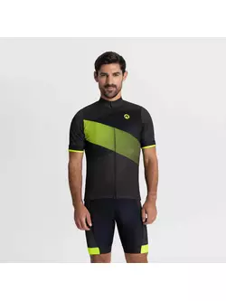 Rogelli GROOVE men's cycling jersey, black-fluorine