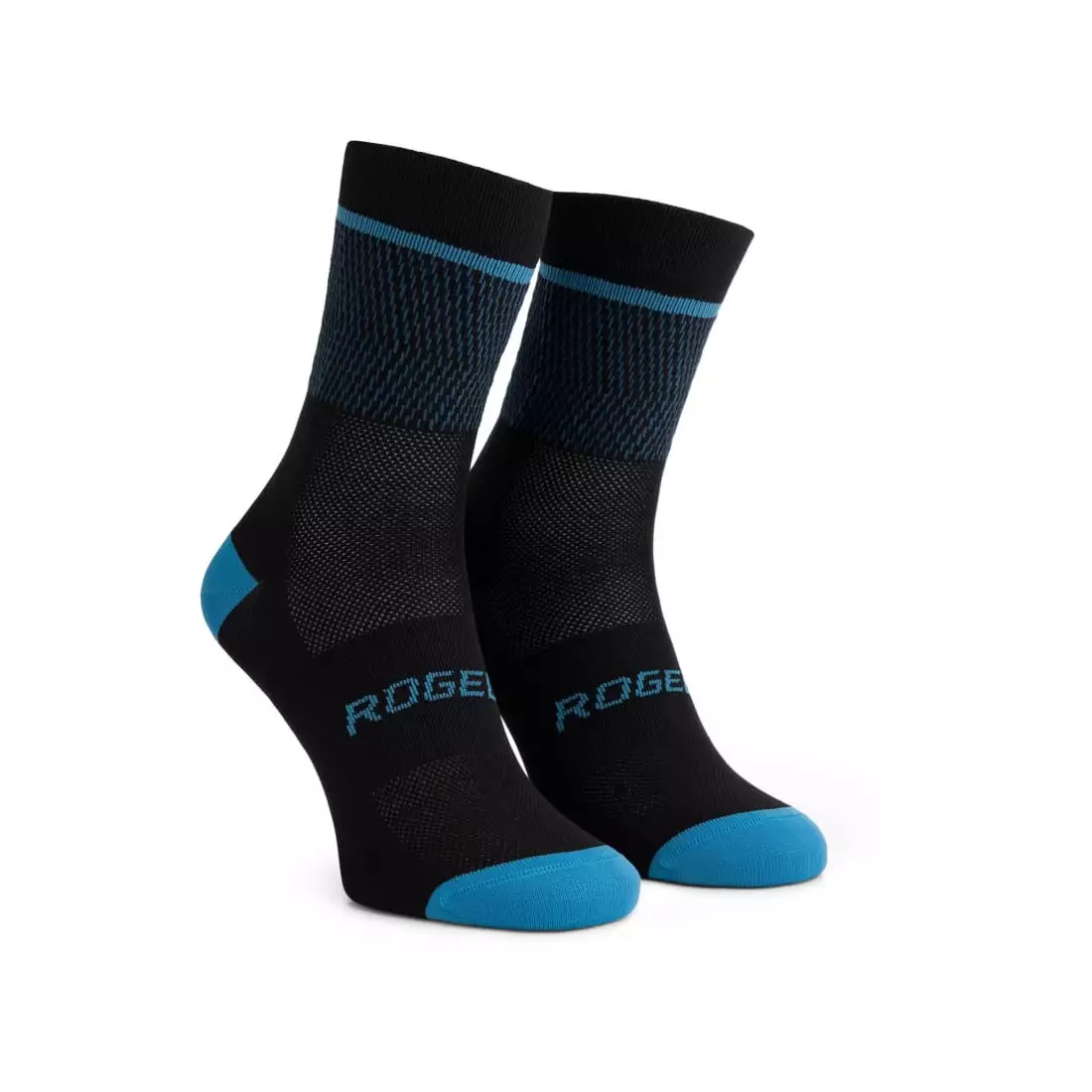 Rogelli HERO II cycling/sports socks, black and blue