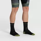 Rogelli HERO II cycling/sports socks, black and green