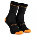 Rogelli HERO II cycling/sports socks, black and orange