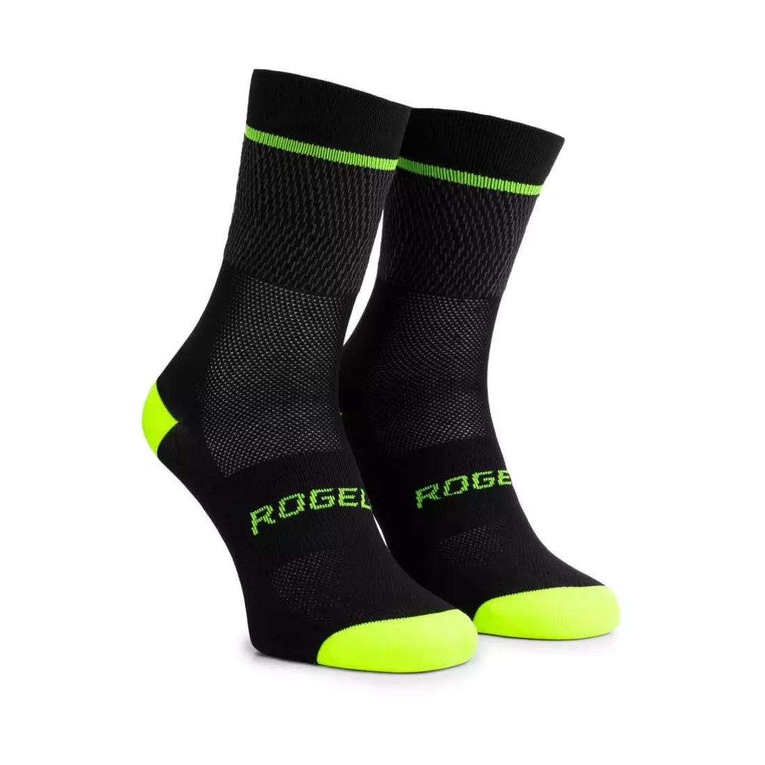 Rogelli HERO II cycling/sports socks, black-fluorine