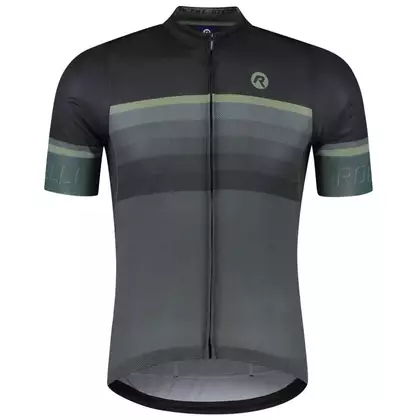 Rogelli HERO II men's cycling jersey, black and green