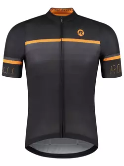 Rogelli HERO II men's cycling jersey, black and orange