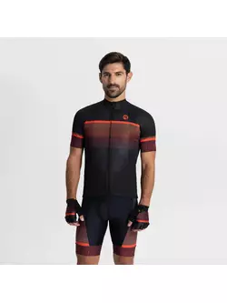 Rogelli HERO II men's cycling jersey, black and red