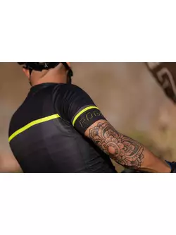 Rogelli HERO II men's cycling jersey, black-fluorine