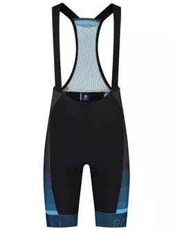 Rogelli HERO II mens cycling bib shorts, black and blue