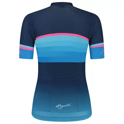 Rogelli IMPRESS II women's cycling jersey, blue-pink