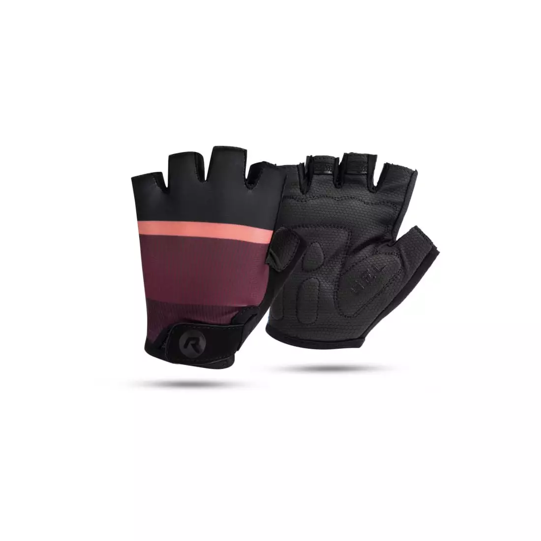 Rogelli IMPRESS II women's cycling gloves, maroon