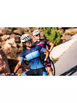 Rogelli IMPRESS II women's cycling jersey, blue-pink