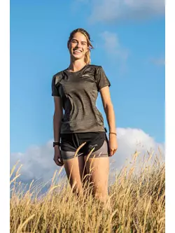 Rogelli KYA women's running shirt, khaki