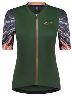 Rogelli LIQUID women's cycling jersey, green-coral