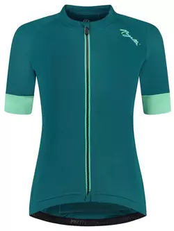 Rogelli MODESTA women's cycling jersey, green-turquoise