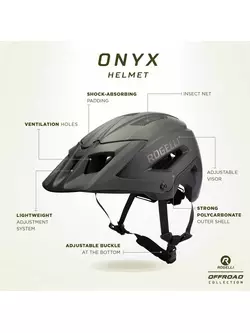 Rogelli MTB ONYX bicycle helmet green