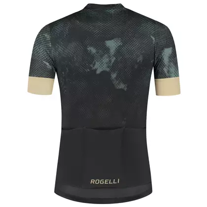 Rogelli NEBULA men's cycling jersey, khaki-gold